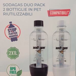 Bottiglie Gasatore Sodagas Duo Pack