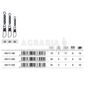 Girella Con Moschettone Tripla Hs3 Trabucco