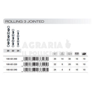 Girella Tripla Jointed Trabucco