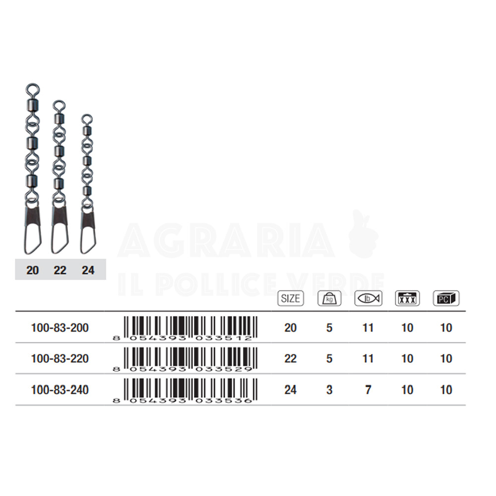 Girella Tripla C/Mosch. Joint Safety Trabucco